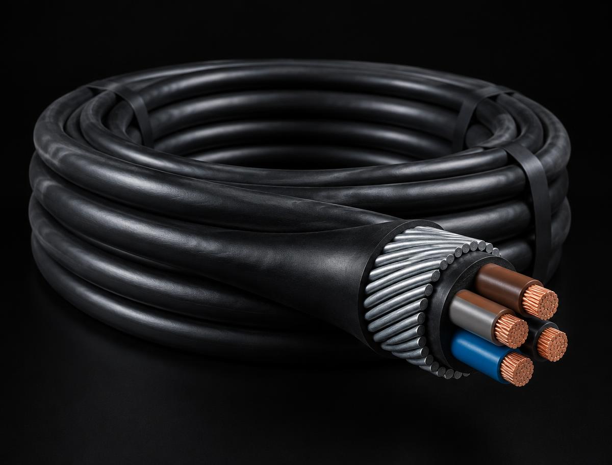 4-Core Copper Steel Wire Armoured Cable